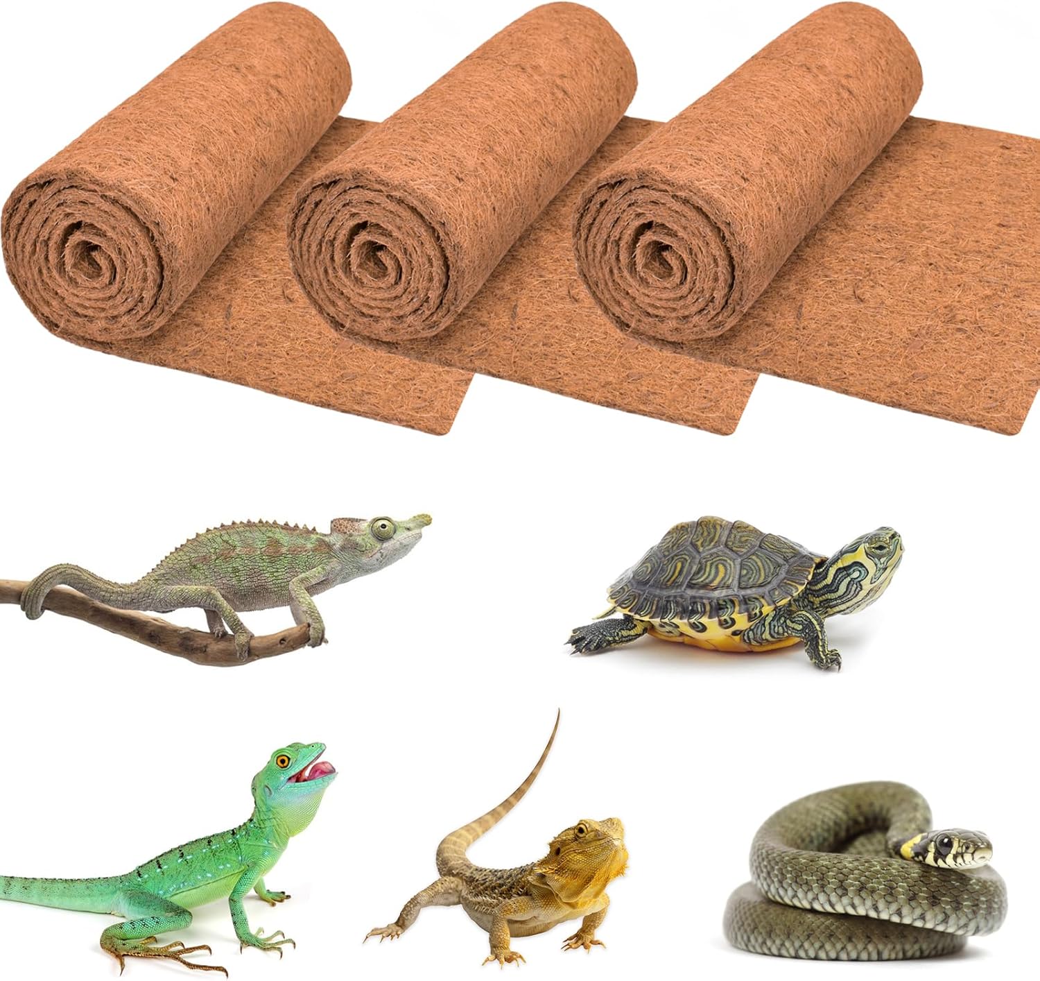 3 Rolls Reptile Carpet, 24x48i - Substrate Coconut Fiber incelemesi ve fiyatı