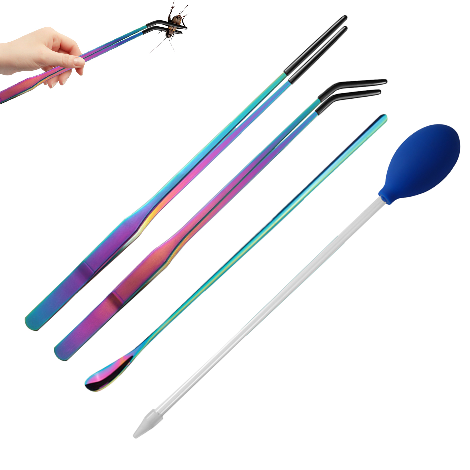 4pcs Reptile Feeding Tongs Aqu - Feeding Tong Stainless incelemesi ve fiyatı
