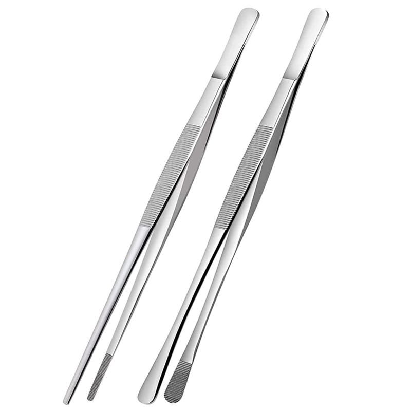 2Pcs 12-Inch Kitchen Cooking T - Feeding Tong Stainless incelemesi ve fiyatı