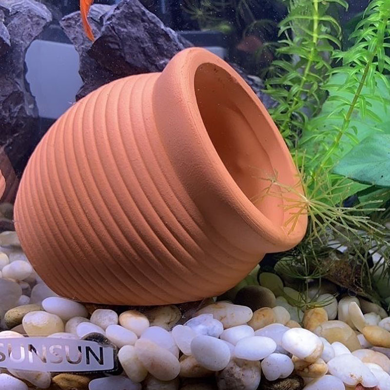 Ceramics Jar Fish Tank Decorat - Hide Cave Ceramic incelemesi ve fiyatı