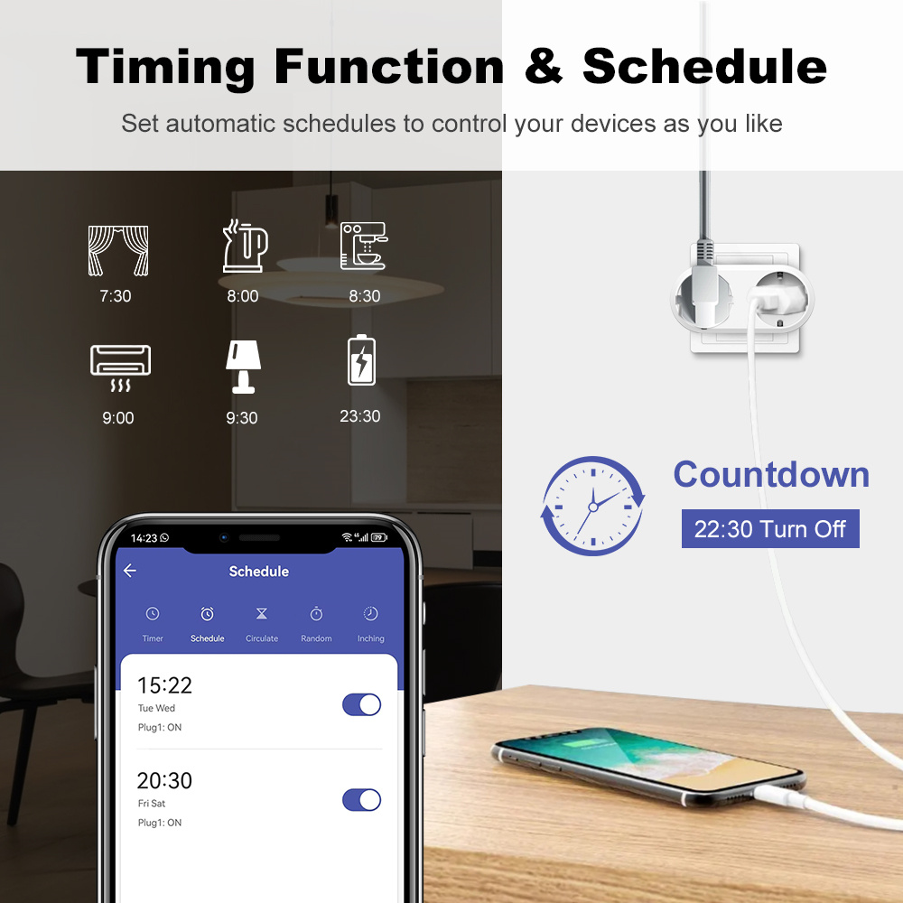 WiFi Smart Plug Dual Outlet 16 - Timer Dual Outlet incelemesi ve fiyatı