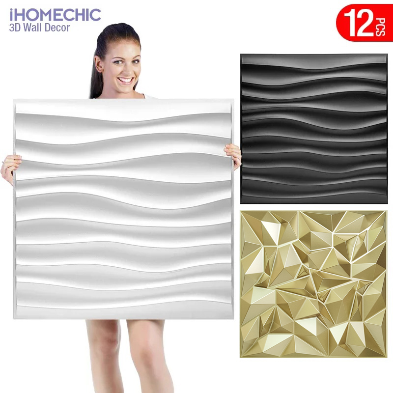 12pcs 50x50cm Champagne gold c - Pvc Panel Background incelemesi ve fiyatı