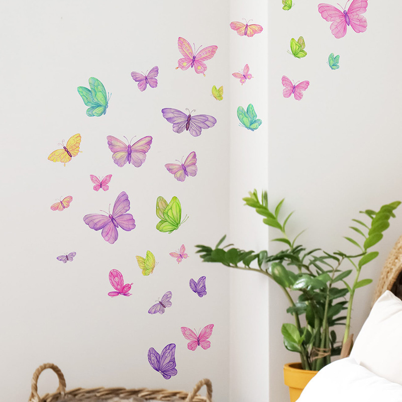 Romantic butterfly Wall Sticke - Pvc Panel Background incelemesi ve fiyatı