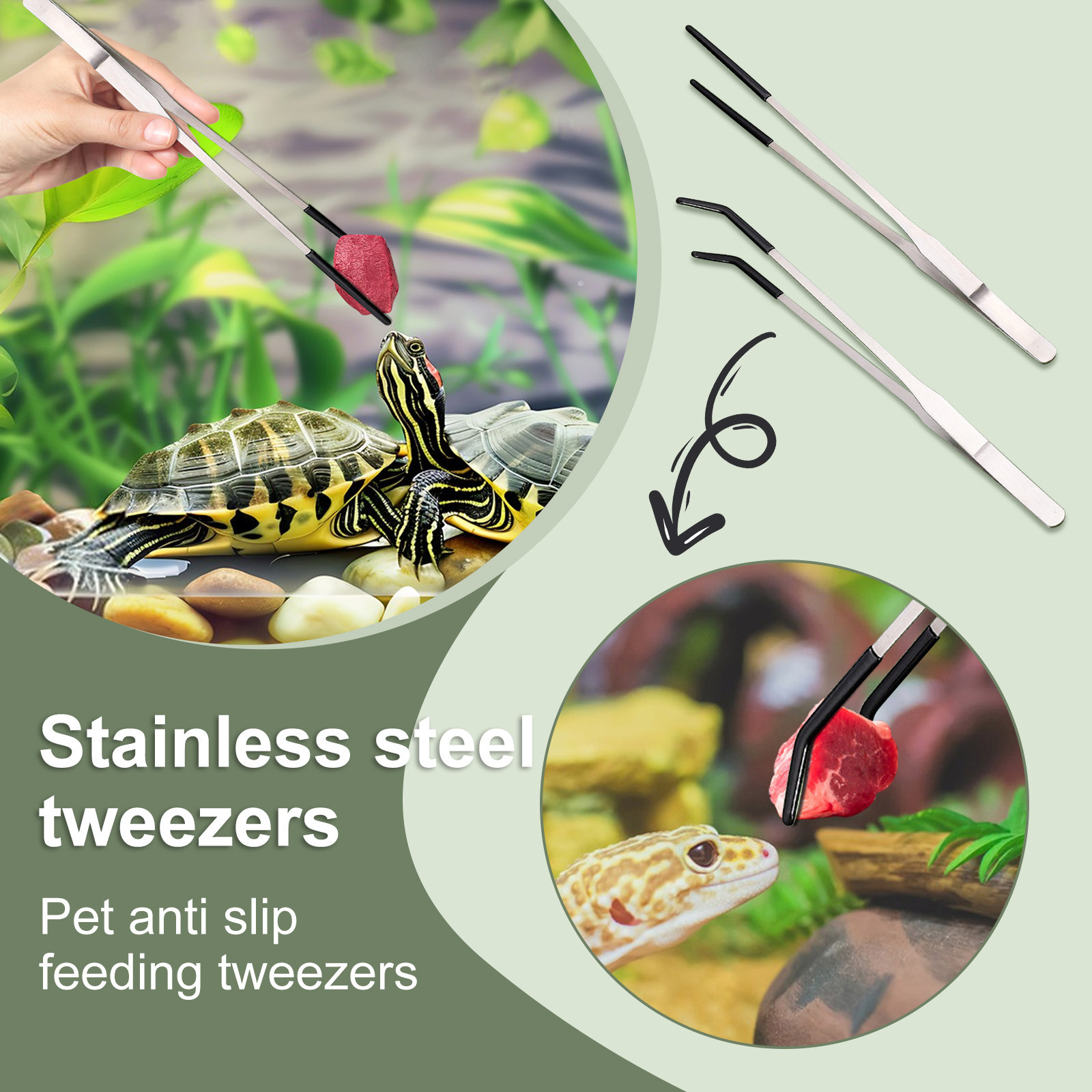 Stainless Steel Reptile Feedin - Feeding Tong Stainless incelemesi ve fiyatı