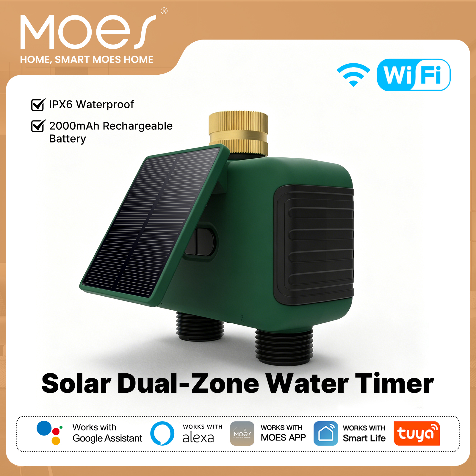MOES Tuya WiFi Smart Solar Dua - Timer Dual Outlet incelemesi ve fiyatı