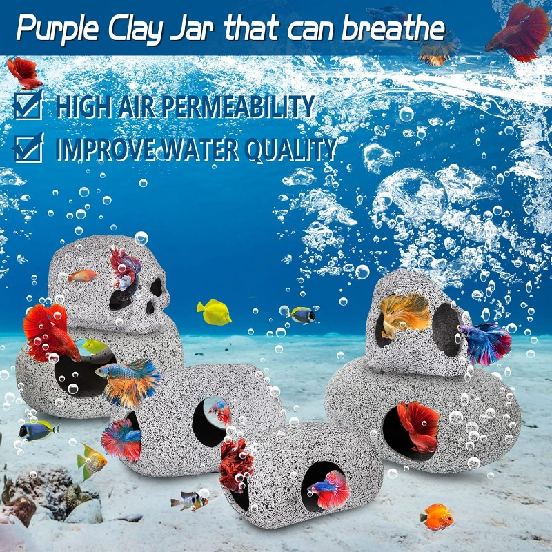 Aquarium Decorations Cave Fish - Hide Cave Ceramic incelemesi ve fiyatı