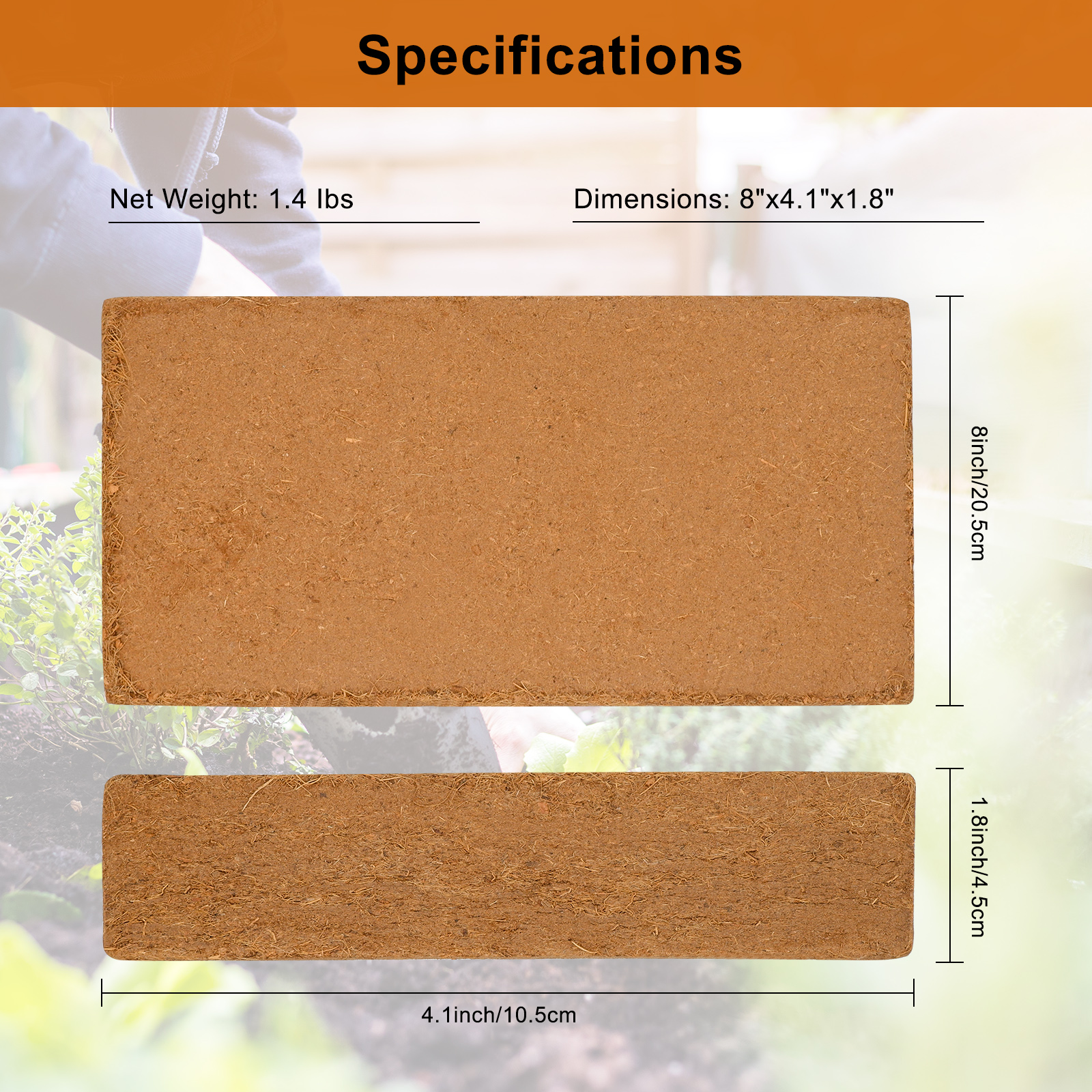 1 Pack Premium Coco Coir Brick - Substrate Coconut Fiber incelemesi ve fiyatı