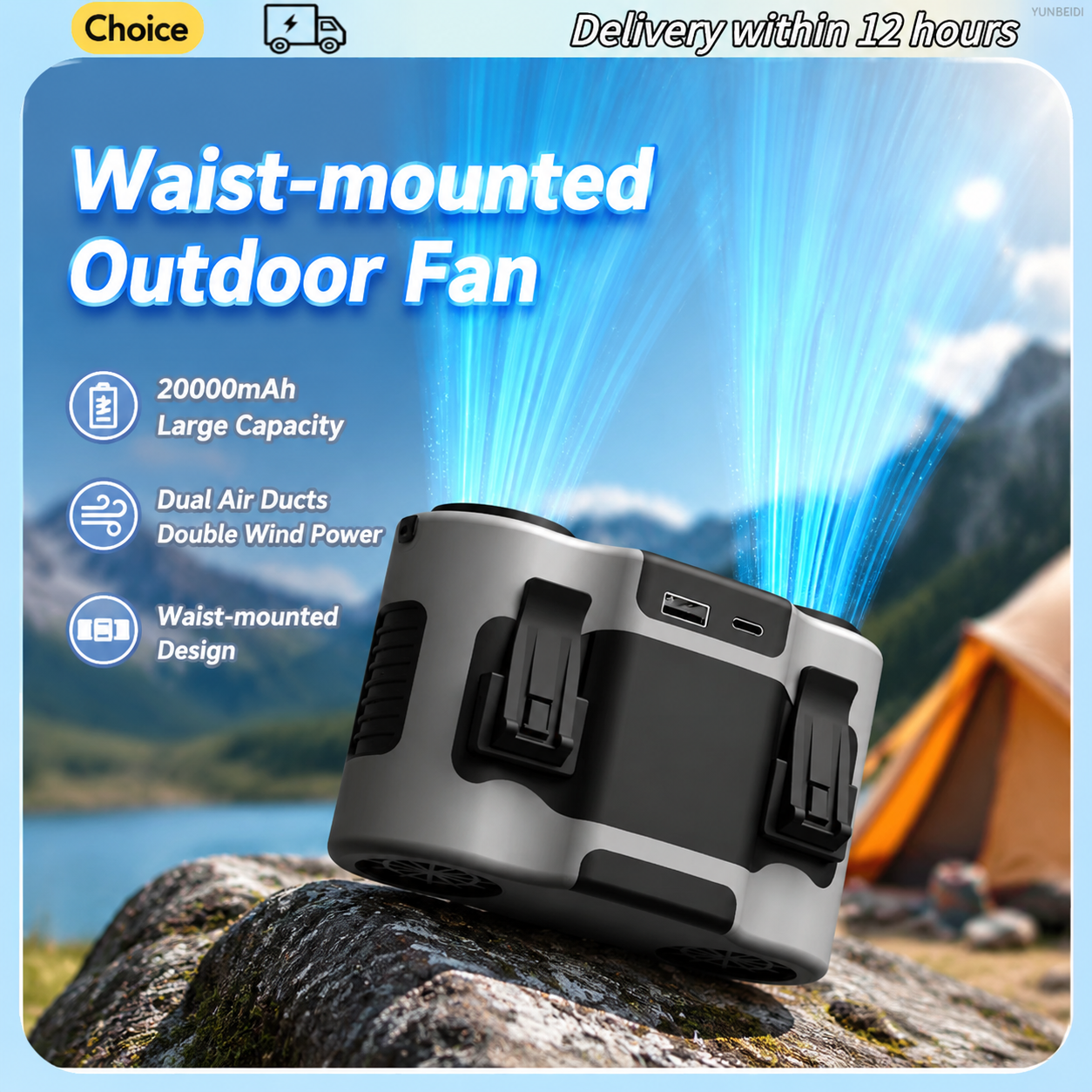 Portable Waist Clip Fan Mini U - Timer Dual Outlet incelemesi ve fiyatı