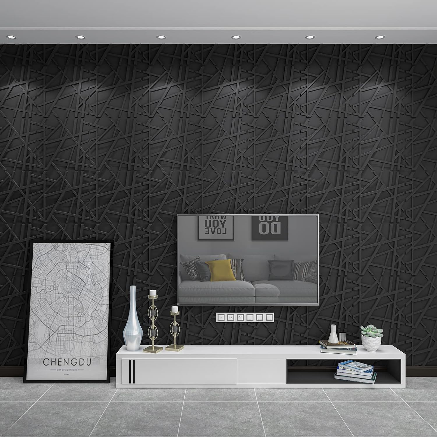 19.7x19.7in PVC Wall Panel Str - Pvc Panel Background incelemesi ve fiyatı