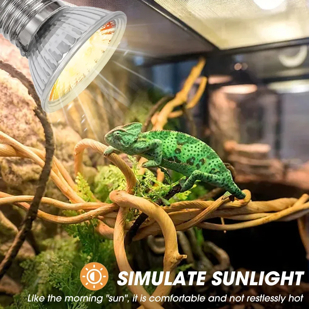 25/50/75W UVB Reptile Lamp Bul - Calcium Powder Reptile incelemesi ve fiyatı