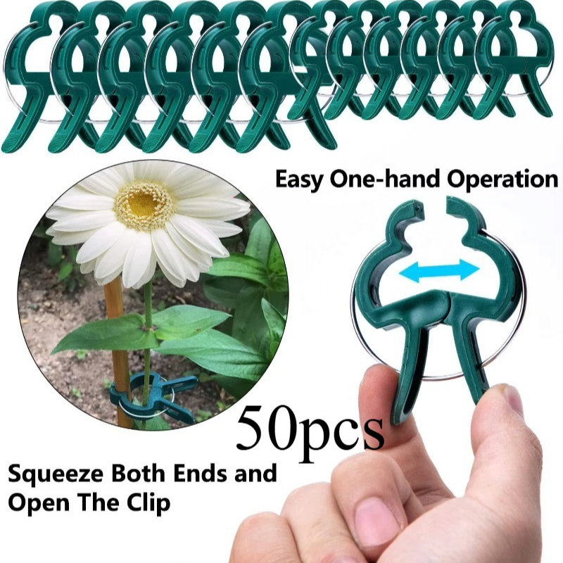 50 Reusable Plant Fixed Clips, - Vine Climbing Plastic incelemesi ve fiyatı