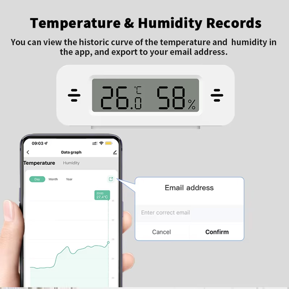Tuya Zigbee WiFi Mini Temp & H - Digital Hygrometer Probe incelemesi ve fiyatı