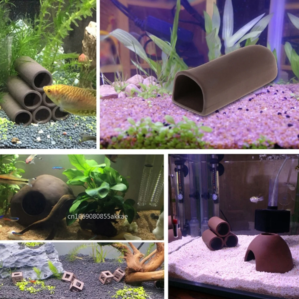 1pc Fish Tank Cave Aquarium Ac - Hide Cave Ceramic incelemesi ve fiyatı